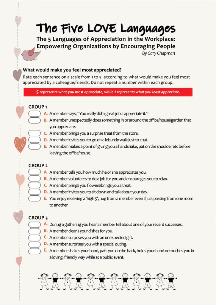 The 5 Love Languages at the Workplace - Buddhist Gem Fellowship